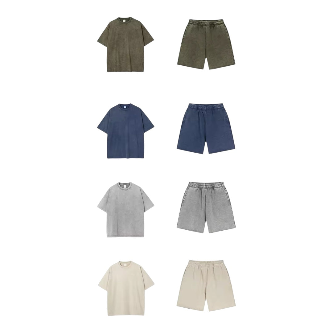 Vintage Summer 100% Cotton T-Shirt & Shorts
