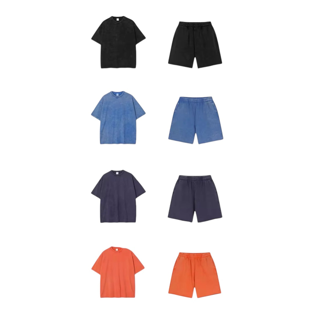 Vintage Summer 100% Cotton T-Shirt & Shorts