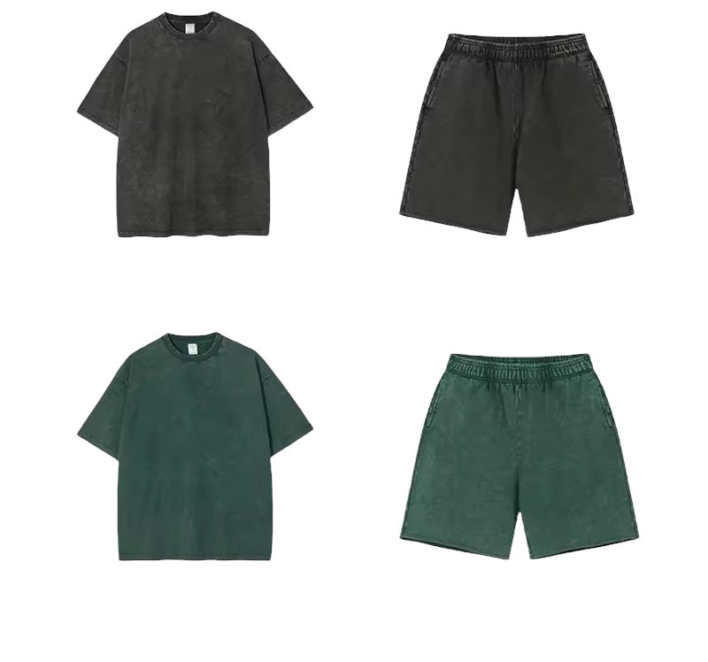 Vintage Summer 100% Cotton T-Shirt & Shorts