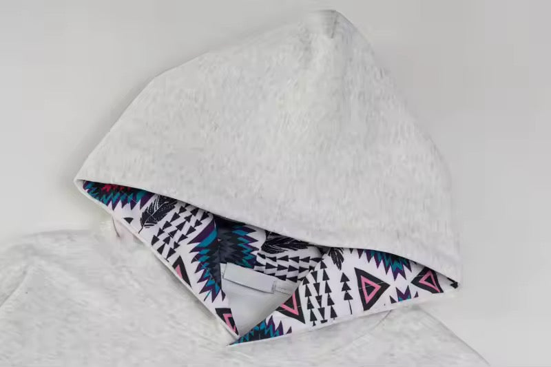 GONTHWID Embroidered Patchwork Hoodie