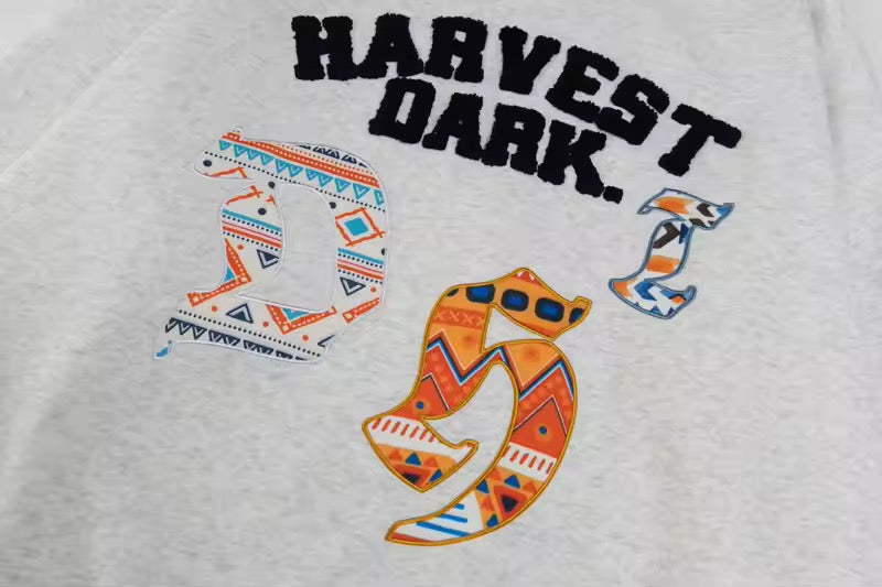 GONTHWID Embroidered Patchwork Hoodie
