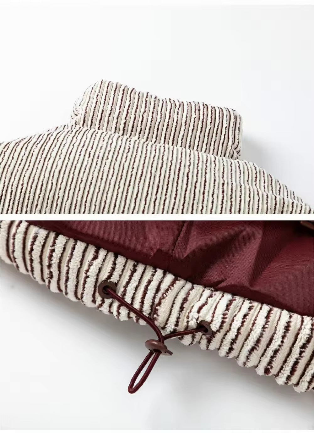 BASEFLY Corduroy Winter Stripe Puffer Jacket