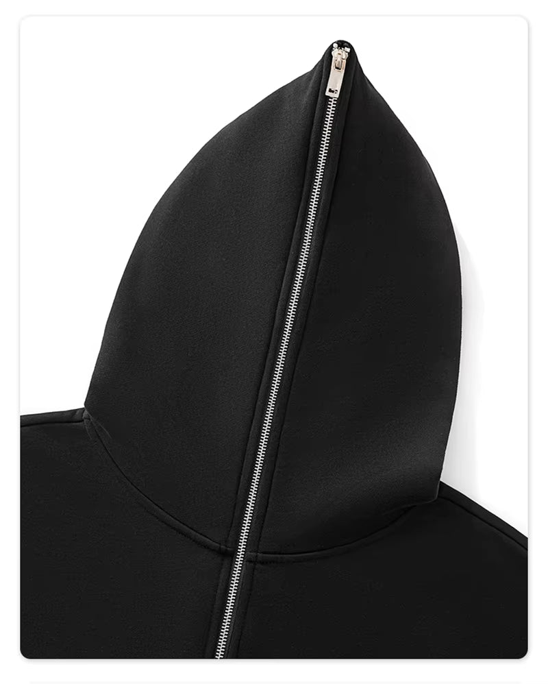 HY0047 Full Face Unisex Zipper Hoodie
