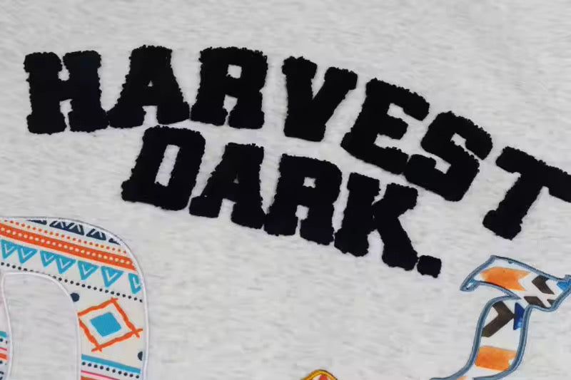 GONTHWID Embroidered Patchwork Hoodie
