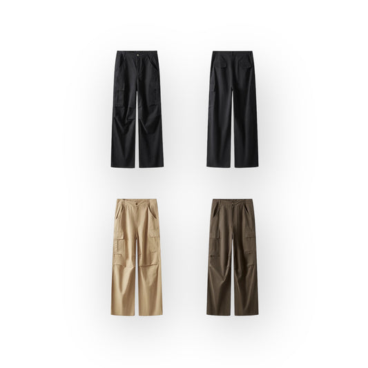 ZODF 270gsm Washed Cargo Cotton Pants