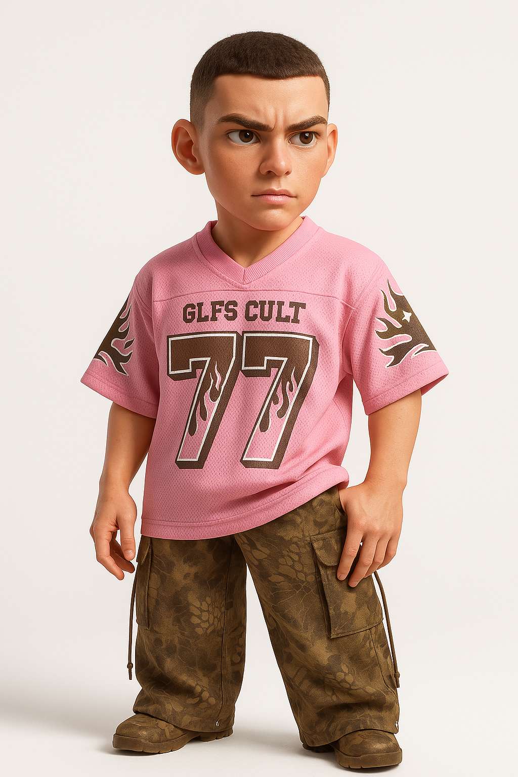 GONTHWID Vintage Mesh Jersey Pink Oversized T-Shirt