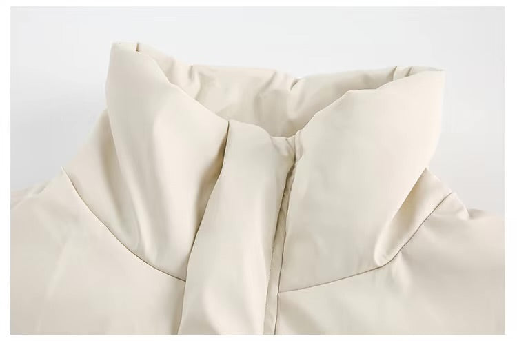 GONTHWID Solid Plain Thick Warm Padded Jacket