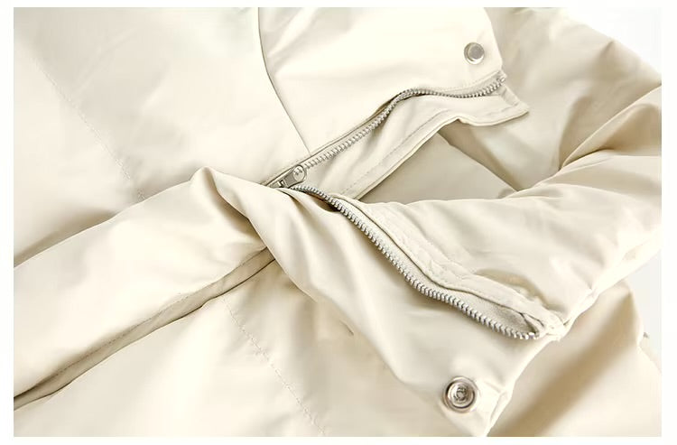 GONTHWID Solid Plain Thick Warm Padded Jacket