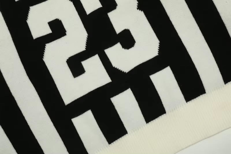 GONTHWID Knitted Patchwork Racing Sports Jumper