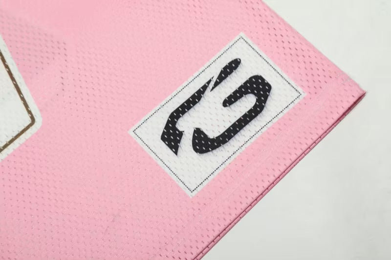 GONTHWID Vintage Mesh Jersey Pink Oversized T-Shirt