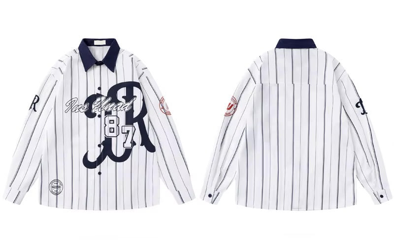 GONTHWID Printed Striped Sport Button Up Long Sleeve Shirt