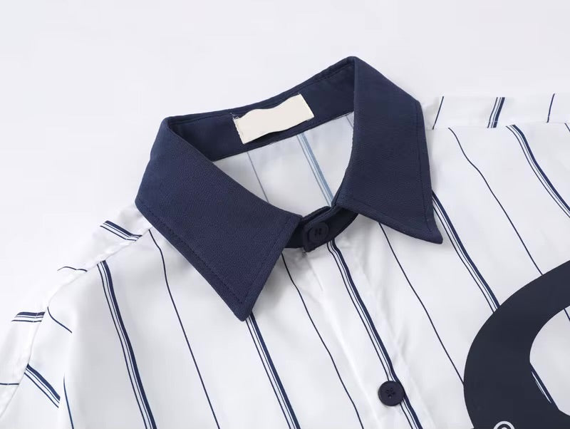 GONTHWID Printed Striped Sport Button Up Long Sleeve Shirt