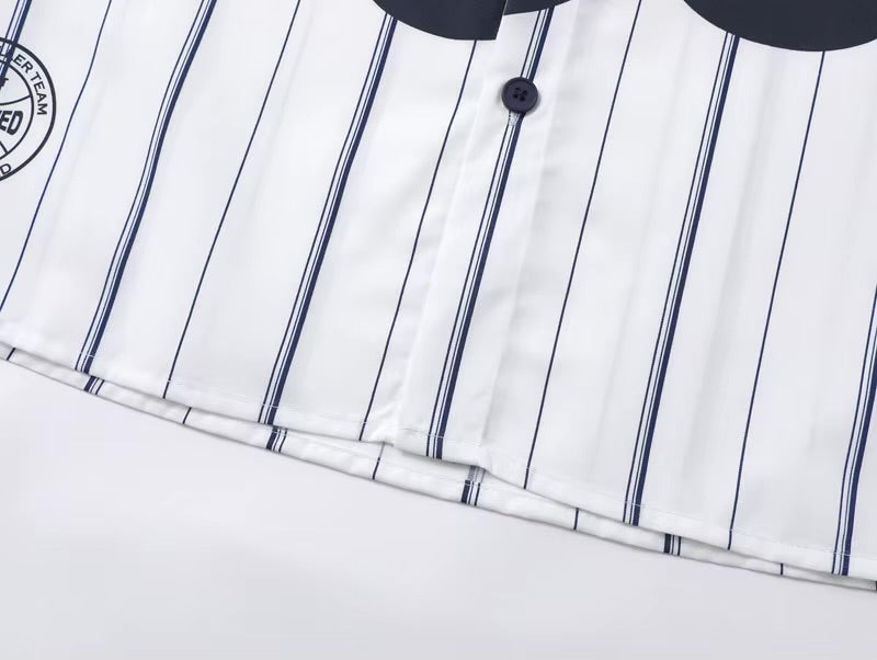 GONTHWID Printed Striped Sport Button Up Long Sleeve Shirt