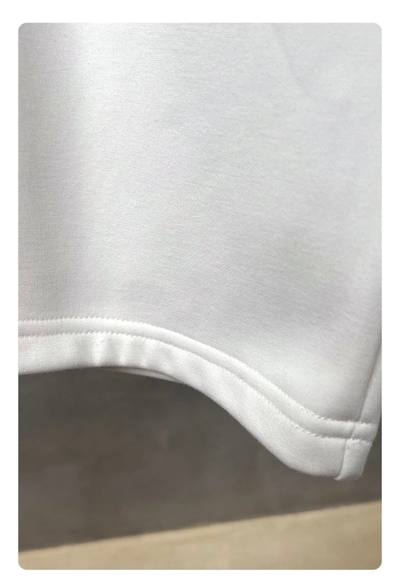 Oversized 340gsm 2-Piece Long Sleeve T Shirts Top