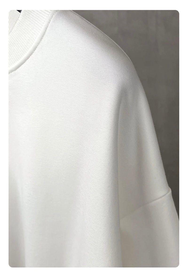 Oversized 340gsm 2-Piece Long Sleeve T Shirts Top