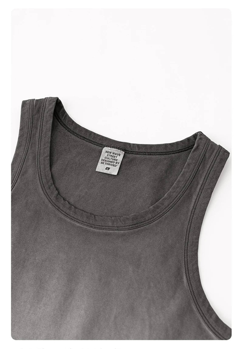 HY0980 Washed Tank Tops
