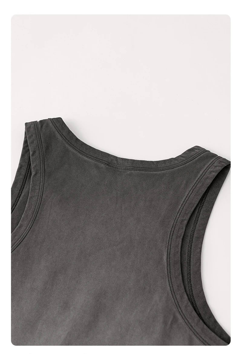 HY0980 Washed Tank Tops