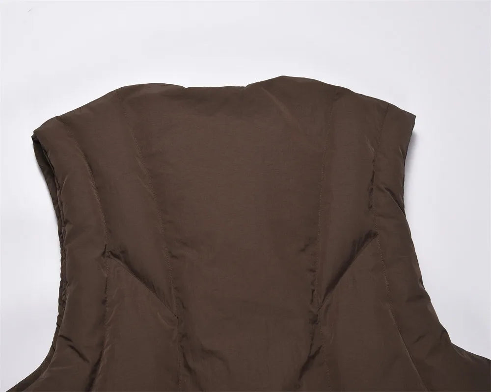 MADE EXTREME V Neck Cotton-padded Jacket