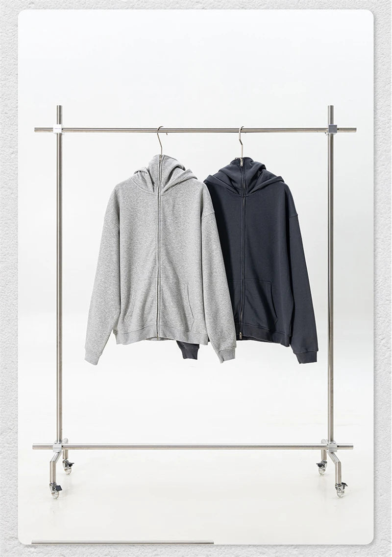 340gsm Zipper Fleece Hoodies
