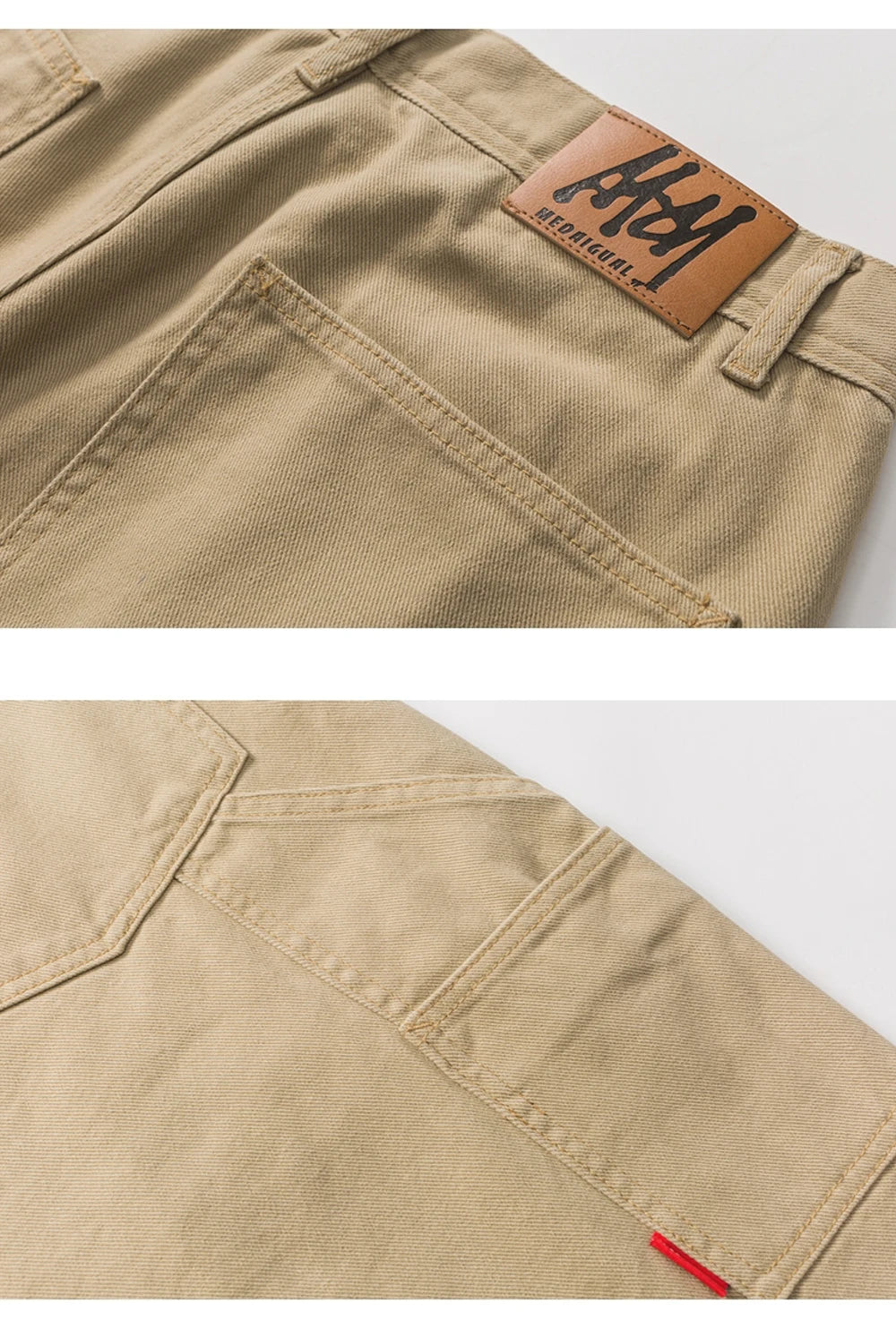 Medaigual Old School Straight Solid Classic Cargo Pants