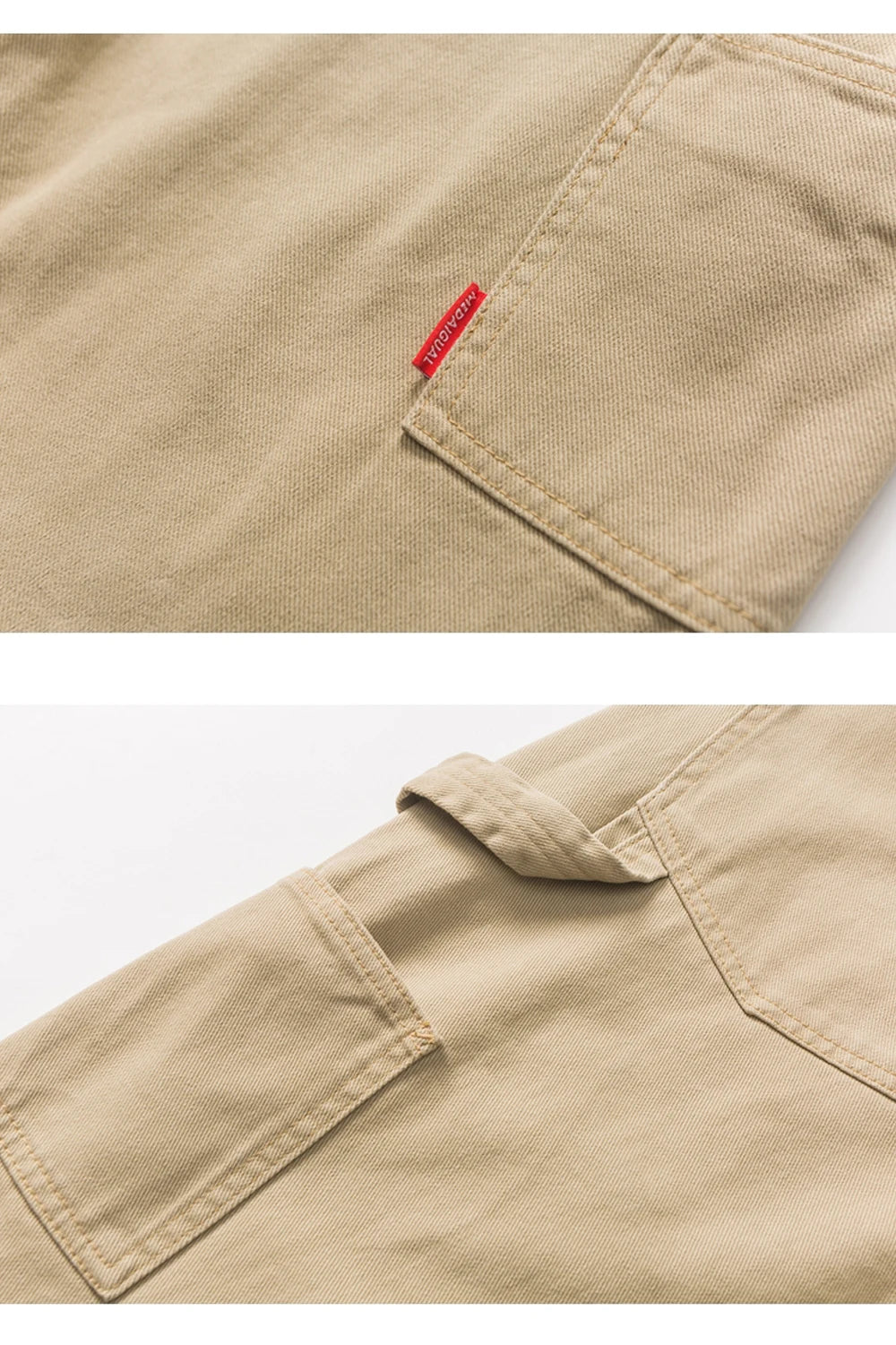 Medaigual Old School Straight Solid Classic Cargo Pants