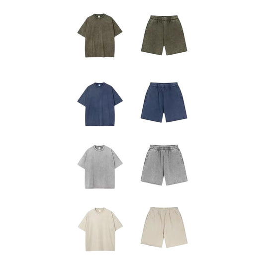 Vintage Summer 100% Cotton T-Shirt & Shorts