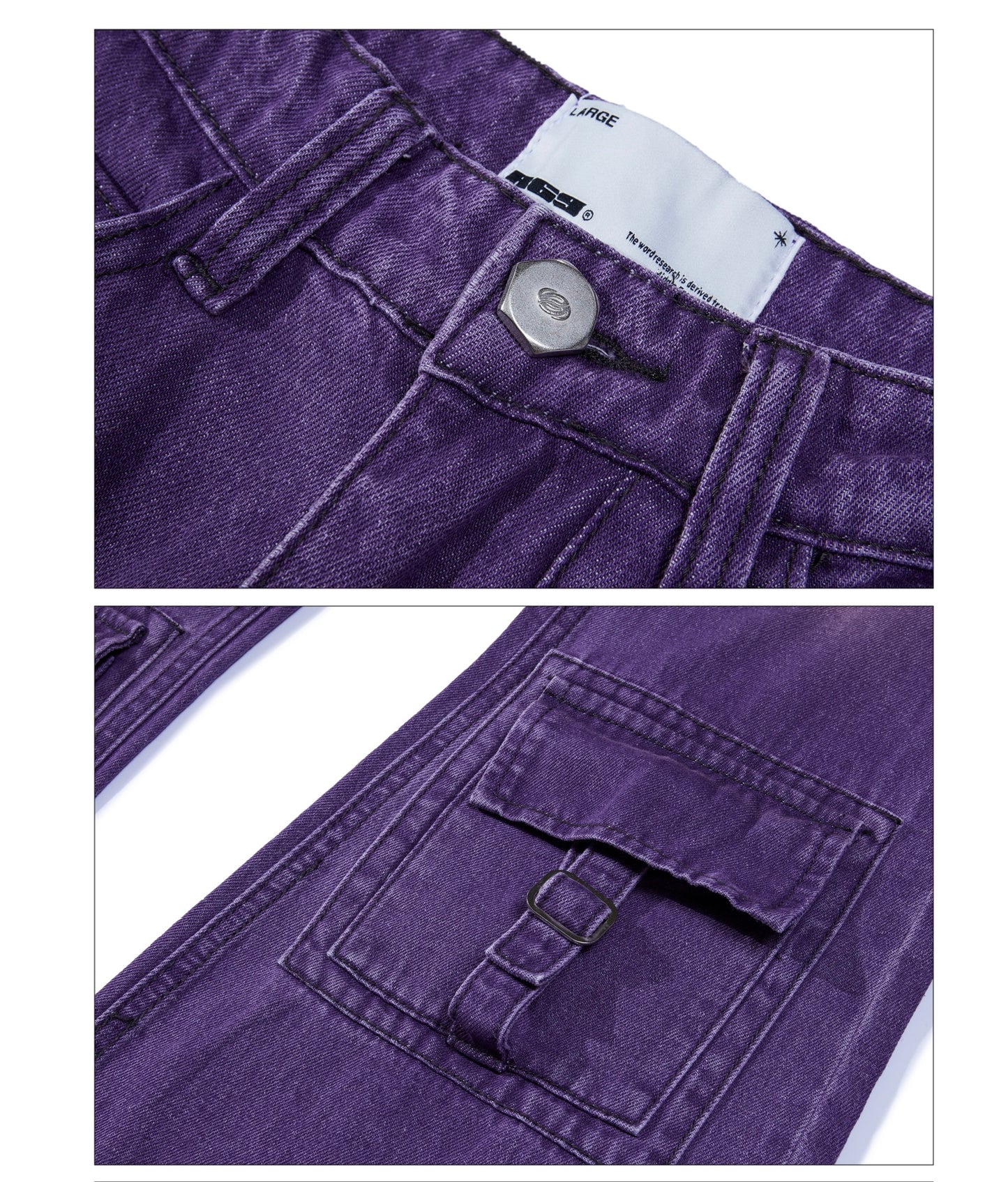 R69 Multi Pocket Pants Distressed Jeans