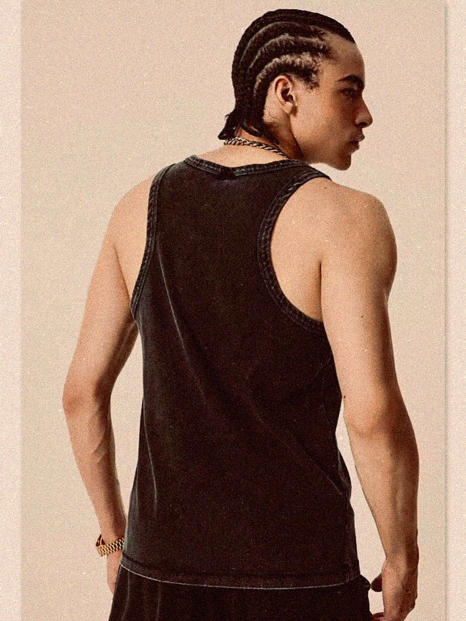 HY0980 Washed Tank Tops