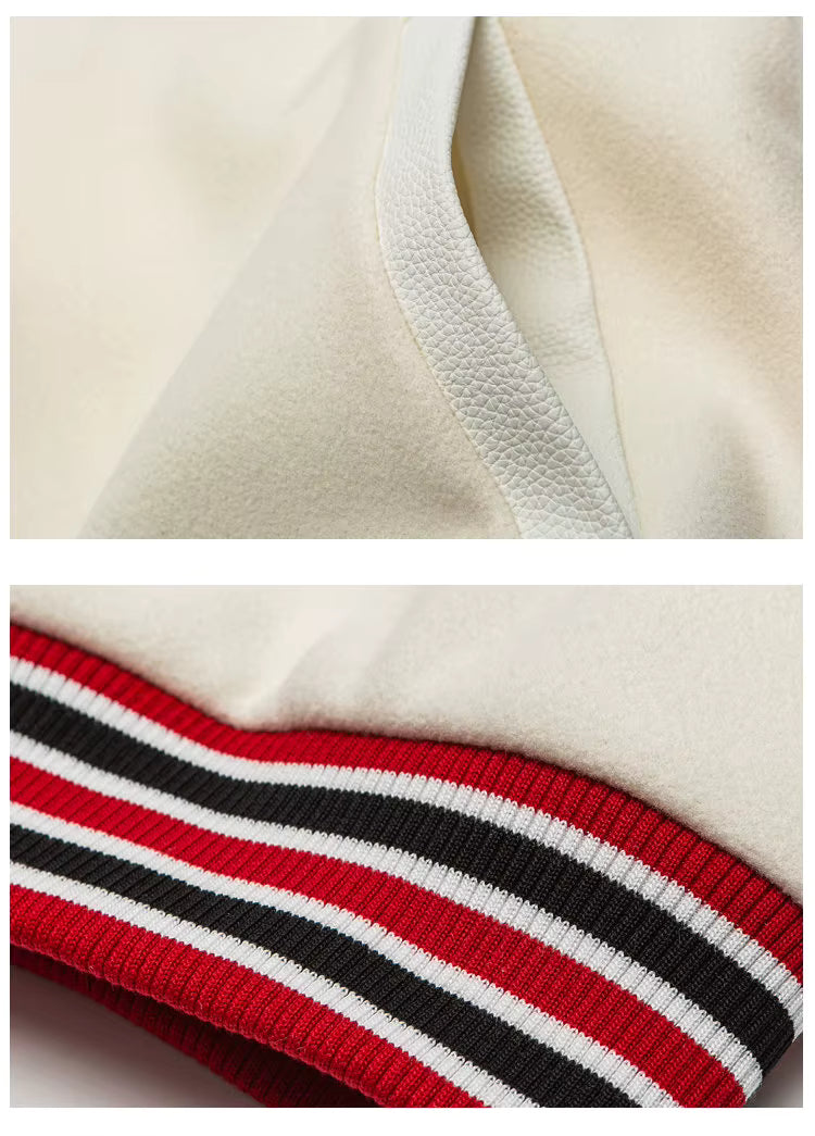Award Letter M Embroid Bomber Jacket