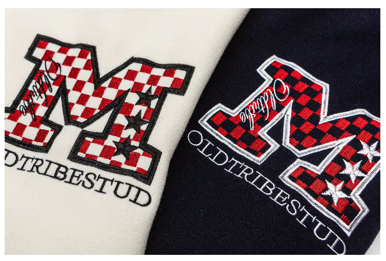 Award Letter M Embroid Bomber Jacket