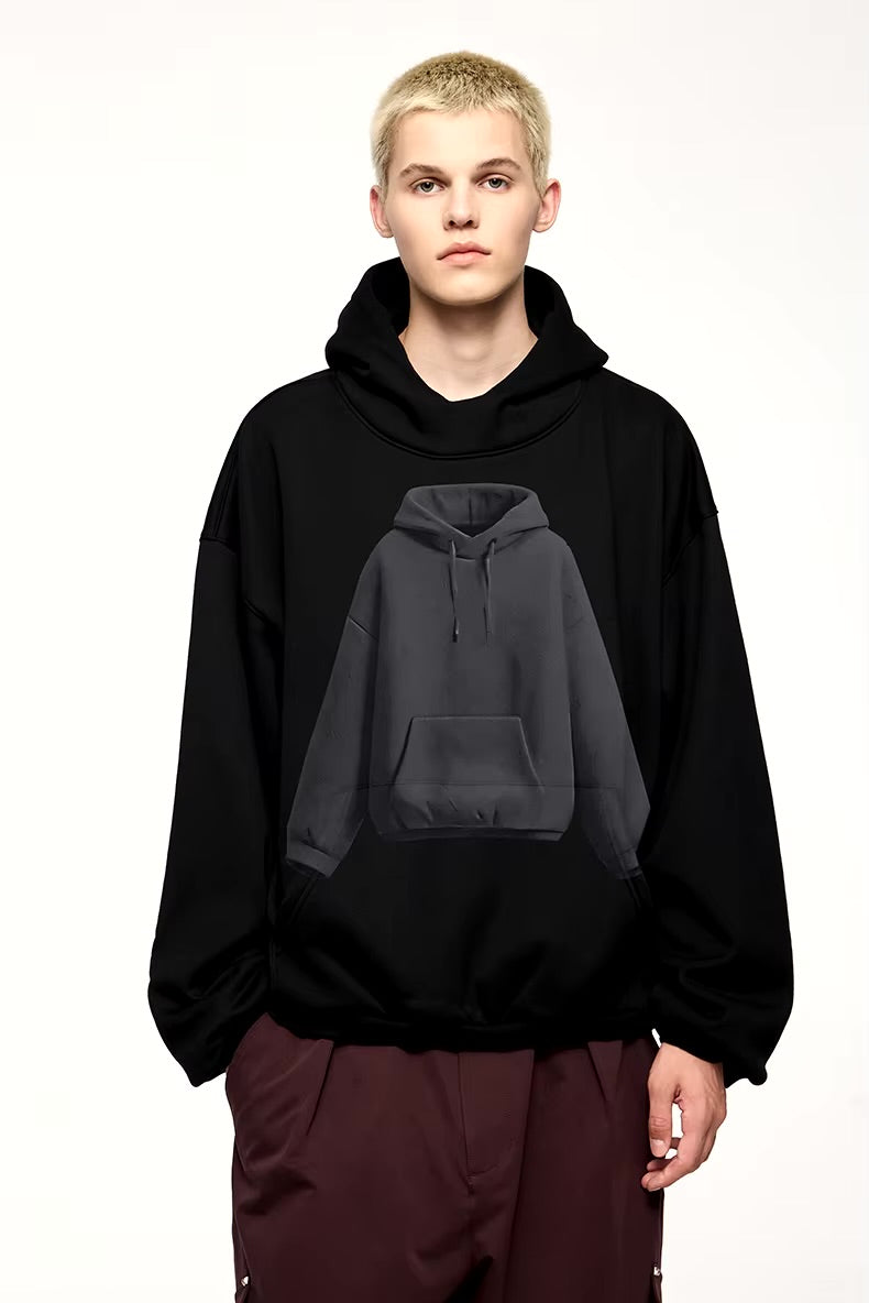 INFLATION Unisex Graphic Print Hoodie