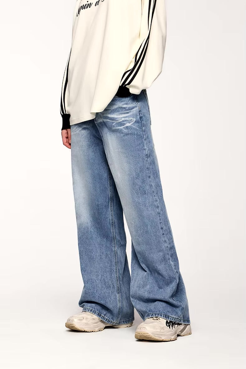 INFLATION Ripple Washed Straight Leg Pants