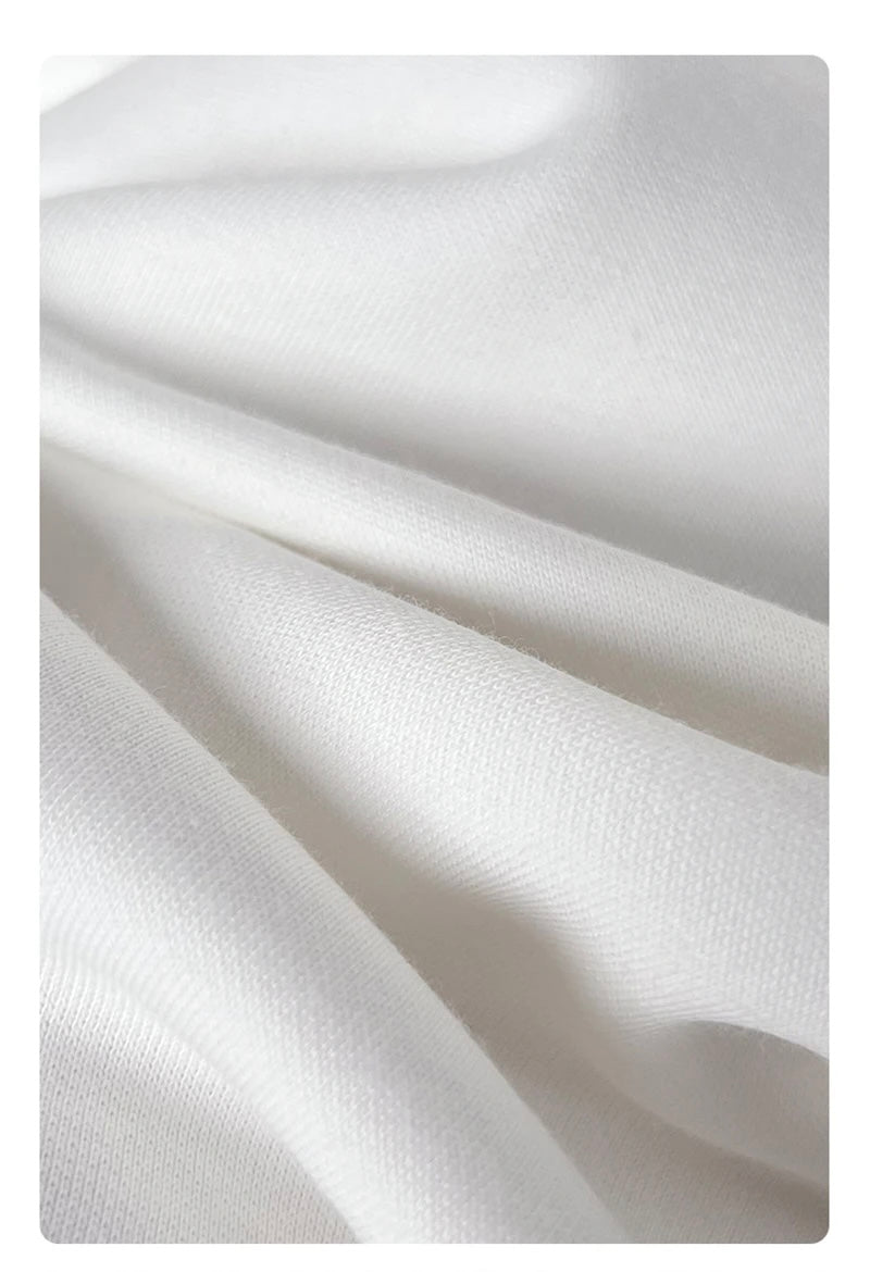 Oversized 340gsm 2-Piece Long Sleeve T Shirts Top