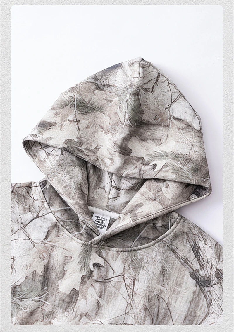 340gsm Desert Branches Printing Camouflage Hoodie