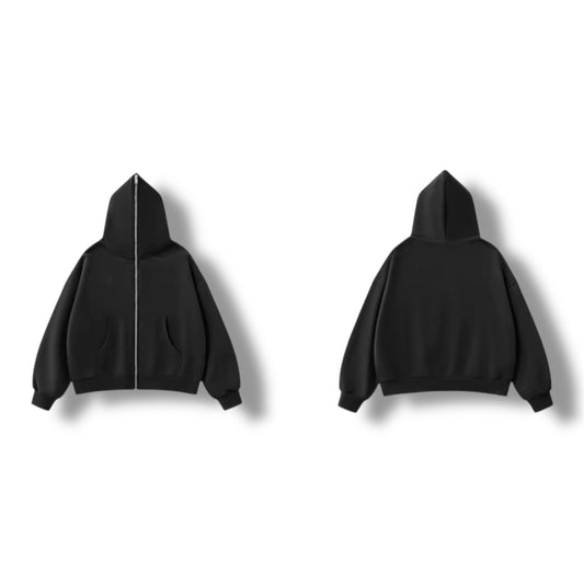 HY0047 Full Face Unisex Zipper Hoodie