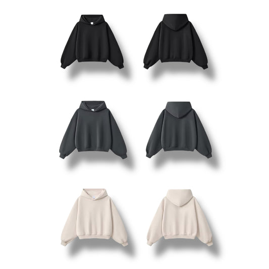 HY0038 350gsm Solid Fleece Hoodie & HY0037 350gsm Fleece Straight Pants