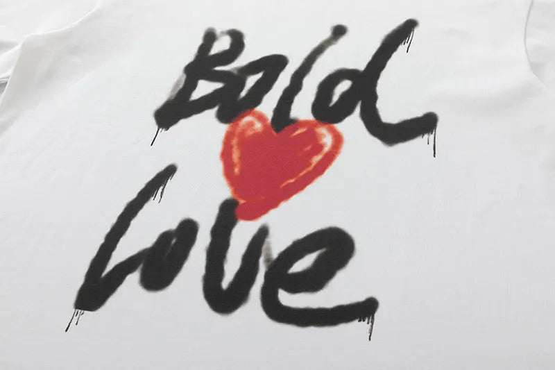 GONTHWID Love Graphic Print Short Sleeve T-Shirt