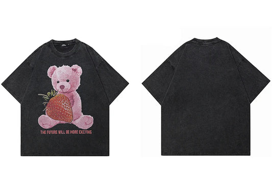 Tiny Spark Strawberry Bear Graphic T-Shirt