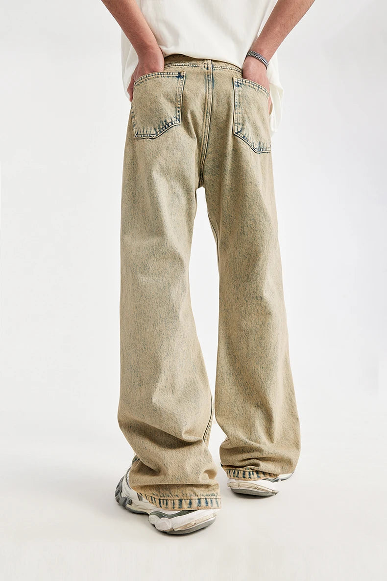 INFLATION Wasteland Style Washed Distressed Jeans