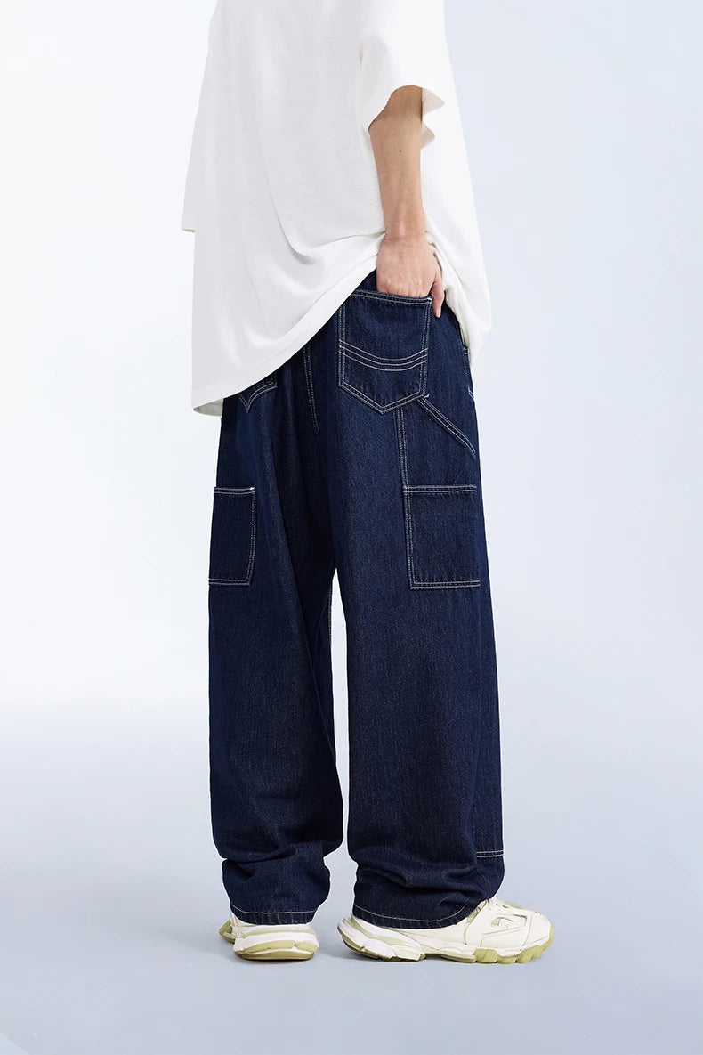 INFLATION Classic Stitching Jeans