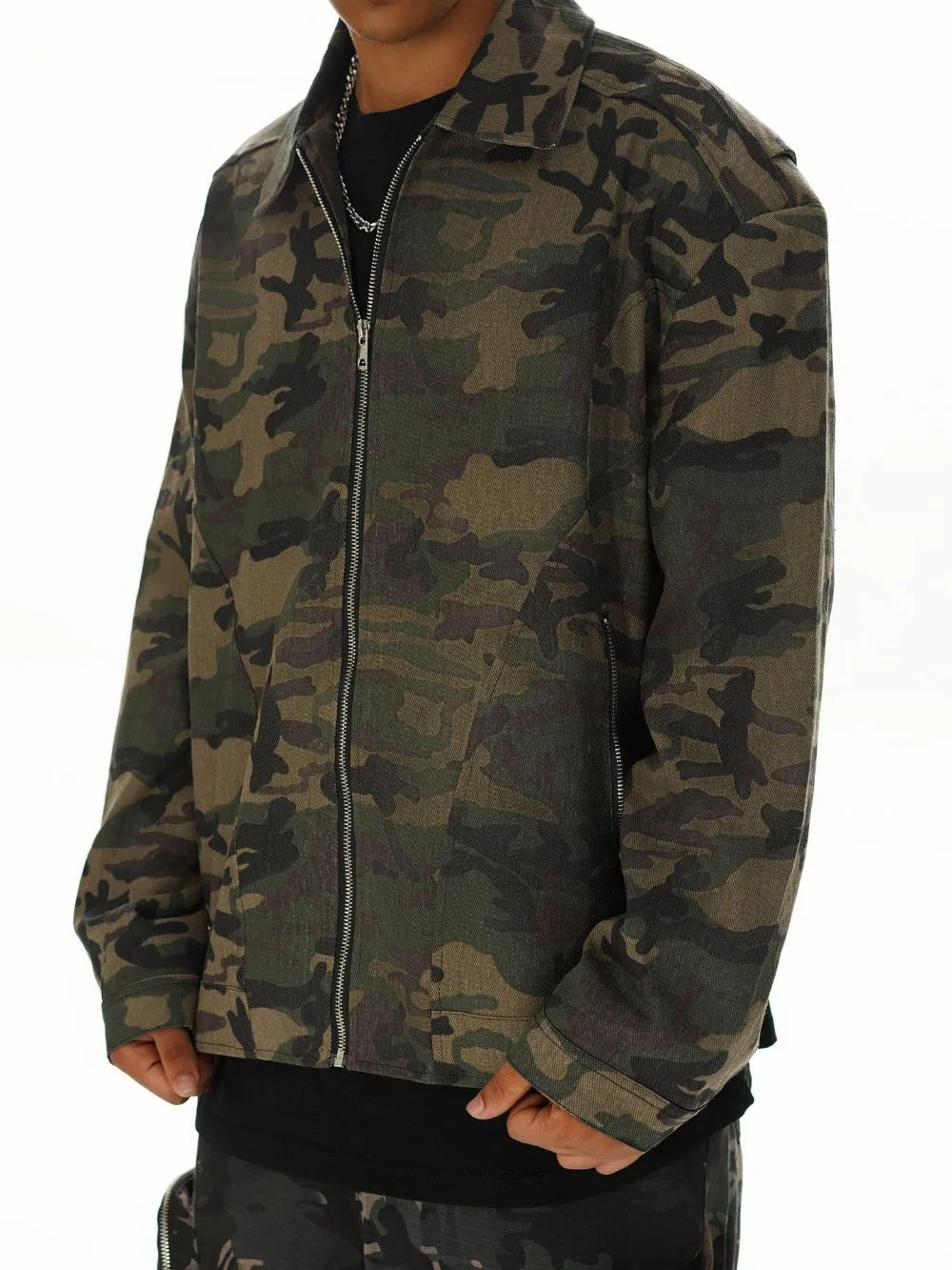 UNCLEDONJM Vintage Camouflage Detroit Jacket