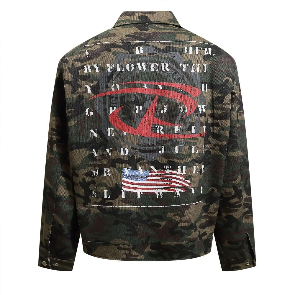 UNCLEDONJM Vintage Camouflage Detroit Jacket