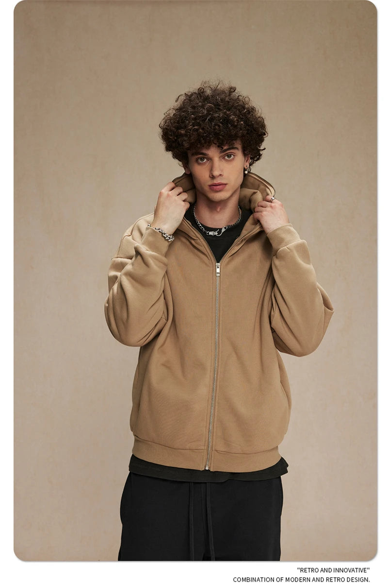 ZODF 430gsm Fleece Zipper Hoodie