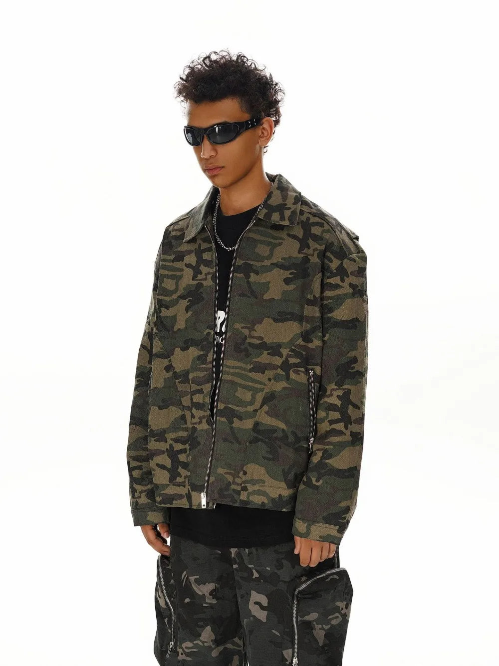 UNCLEDONJM Vintage Camouflage Detroit Jacket