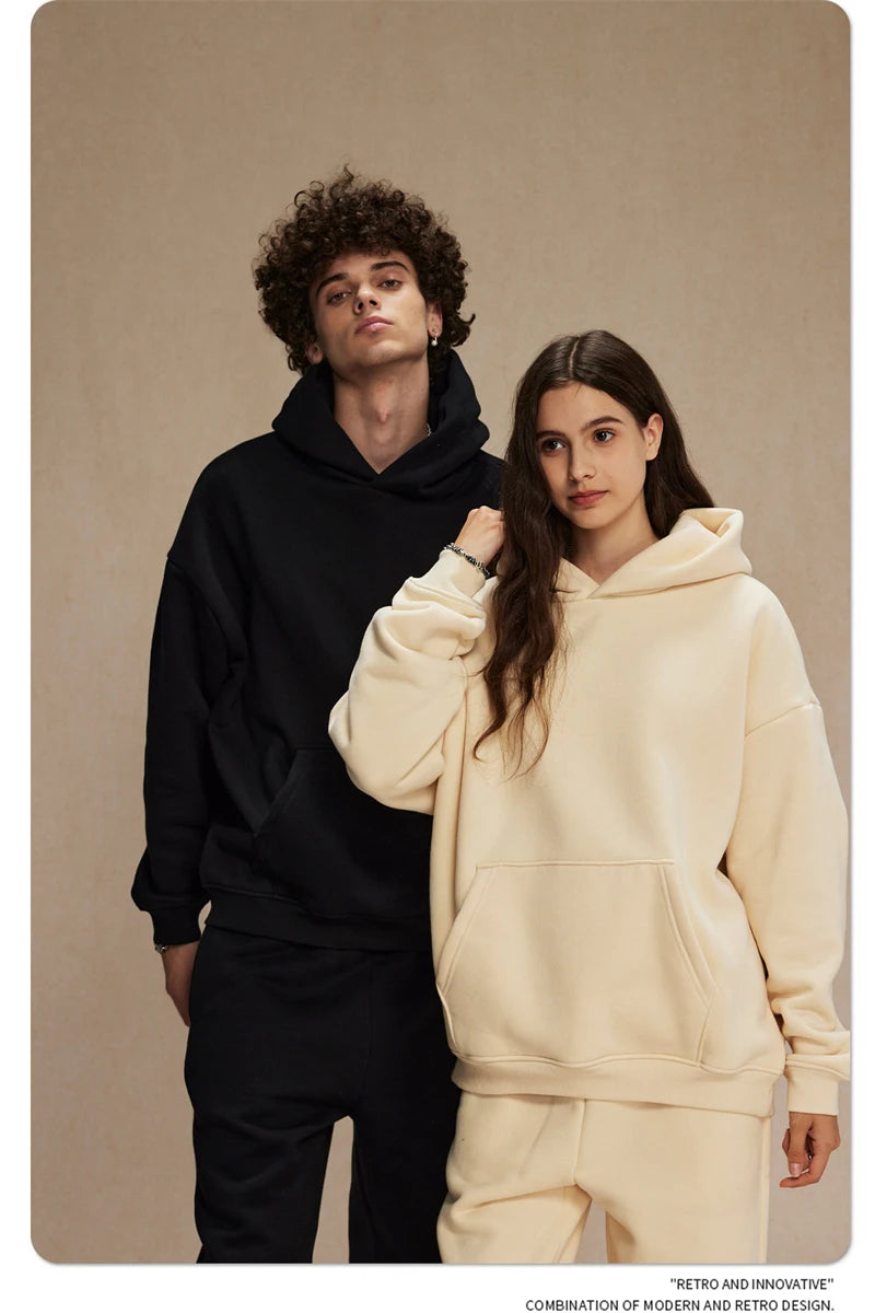 ZODF Fleece Basic Oversized 400gsm Pullovers HY0929