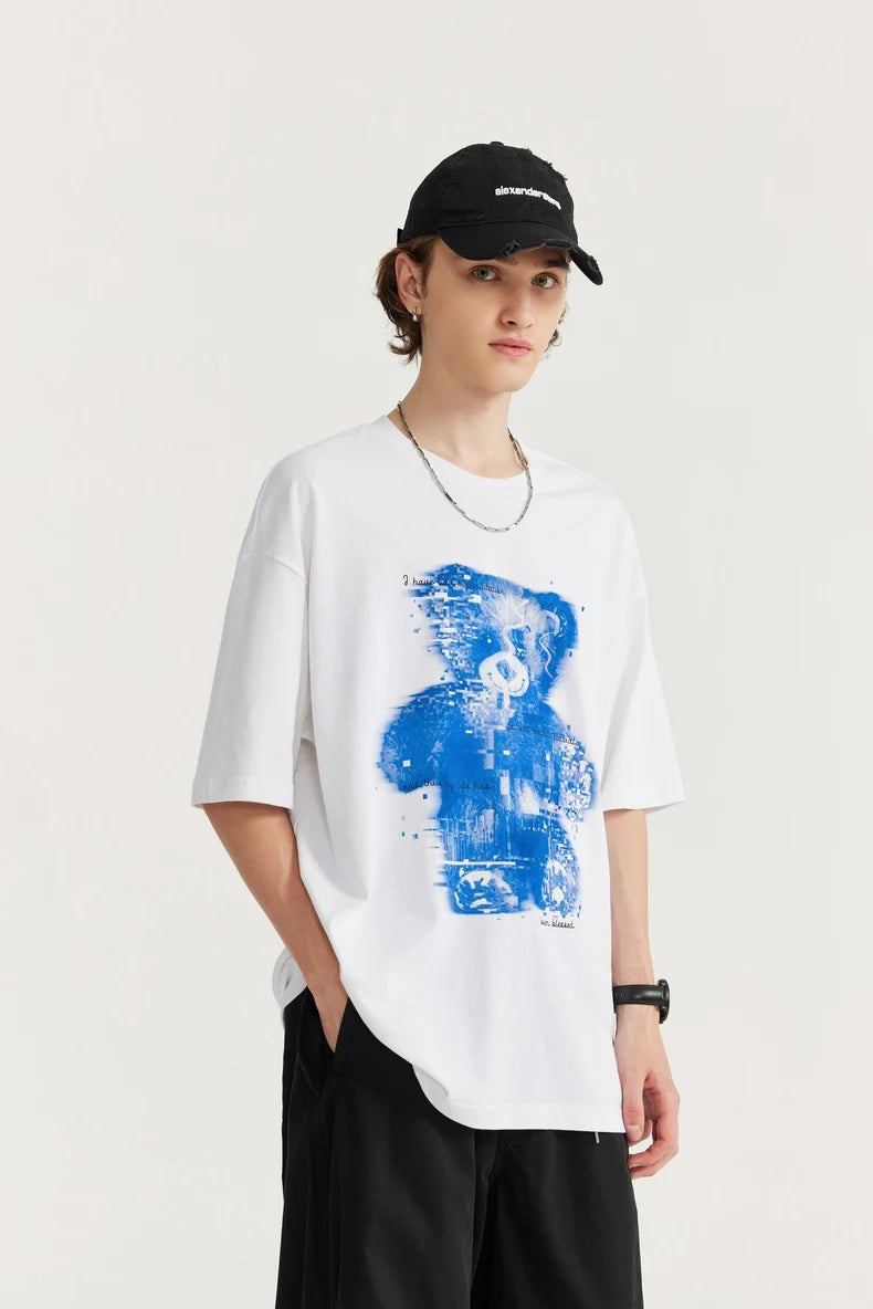 INFLATION Science Fiction Style Oversized Tshirt
