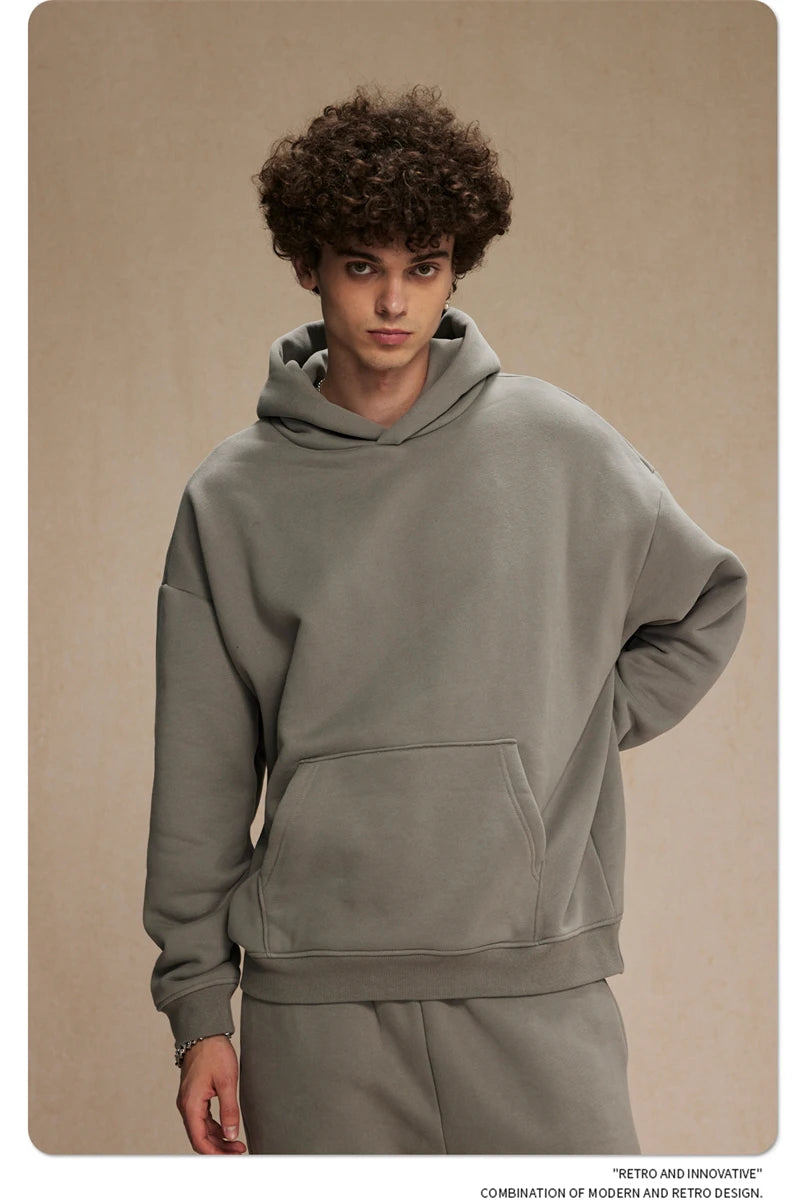 ZODF Fleece Basic Oversized 400gsm Pullovers HY0929