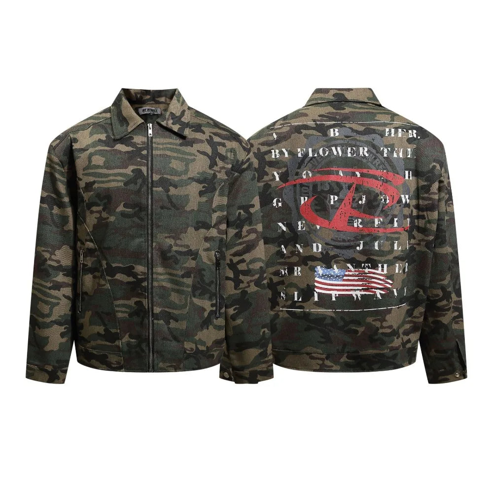 UNCLEDONJM Vintage Camouflage Detroit Jacket