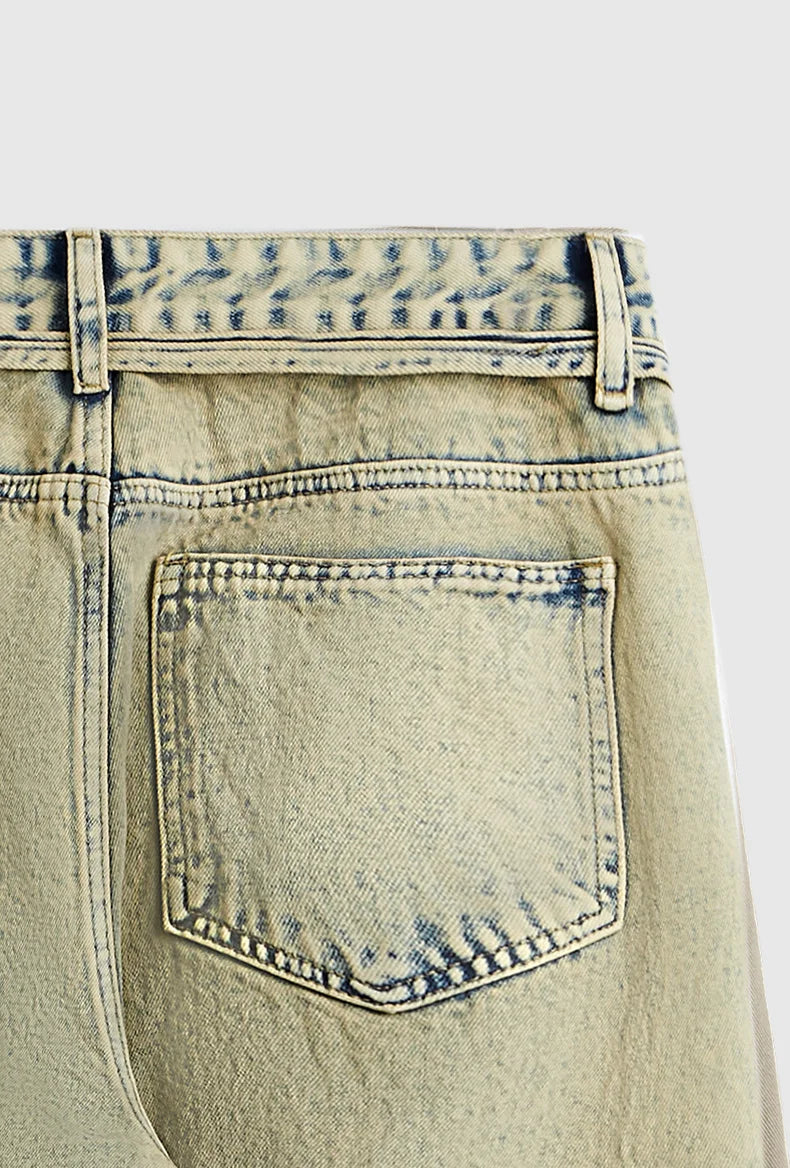 INFLATION Wasteland Style Washed Distressed Jeans