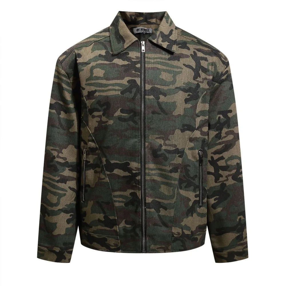 UNCLEDONJM Vintage Camouflage Detroit Jacket